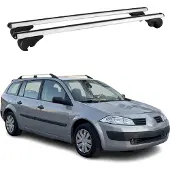 Omac Dachträger für Renault Megane Grandtour 2002-2006 Pre-FL 75kg Alu Silber 2x