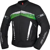 IXS RS-400-ST 3.0 Wasserdichte Schwarz Weiß Grün Motorrad Textiljacke Größe L