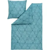 Estella Samt & Seide Flanellbettwäsche Cuneo petrol 135x200
