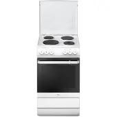 Amica SHE 11544 W Elektroherd, Weiß, 50 cm Breite, , Ober-/Unterhitze, 4 Kochfelder, Hitzeschutz-TÃ1/4r