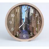 Tulup Holzuhr 30fi cm wanduhr - Gasse Architektur
