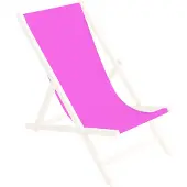 Ferocity Ersatz-Stoffbezug Wechselbarer Liegestuhl Stoffbezug 100% Polyester für Holz-Liegestuhl Klappliegestuhl Pink [119]