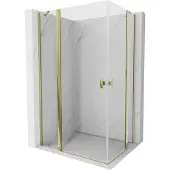 Mexen Mist Duo Pendeltür-Duschkabine 120 x 100 cm, transparent, gold - 8A4-120-100-50-00