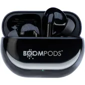 Boompods , Bluetooth-Kopfhörer 5.3 Sport IPX4 mit immersivem Klang, Schwarz