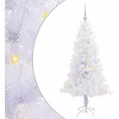Syfax Künstlicher Weihnachtsbaum Weiß 150 cm PVC und Stahl