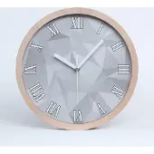 Tulup Holzuhr 20fi cm wanduhr - weiße Spitzen - abstrakt Dreiecke