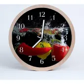 Tulup Holzuhr 30fi cm wanduhr - Pfeffer Küche