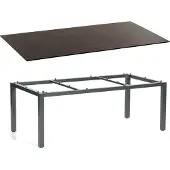 SonnenPartner Gartentisch Base 200x100 cm Aluminium anthrazit Tischsystem