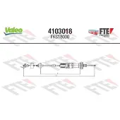 Valeo 4103018 Kupplungsseil Seilzug passend für PEUGEOT 206 Schrägheck (2A/C) 828/597mm