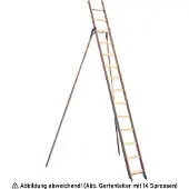 Theimer Holz Gartenleiter mit Erdspitzen und 15 Stufen