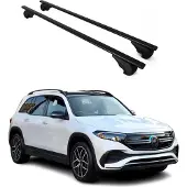 Omtec Dachträger Grundtäger für Mercedes EQB X243 2021-2025 75kg Metall Schwarz 2 tlg