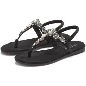 LASCANA Zehentrenner Sommerschuh, offener Schuh, schwarz Größe 39