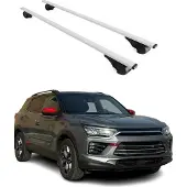 Omtec Dachträger Gepäckträger für Ssangyong Korando 2020-2025 Grundträger Metall Grau