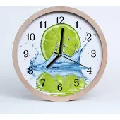 Tulup Holzuhr 30fi cm wanduhr - Wasser Limes Küche