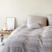 Elegante Halbleinen Bettwäsche Flair multi Kissenbezug einzeln 80x80 cm