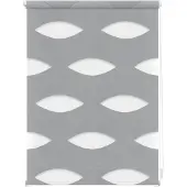 Lichtblick Doppelrollo blickdicht ohne Bohren Klemmbar, Anschraubbar Grau 90 cm x 150 cm (B x L)