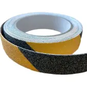 Vago-Tools 3x Antirutschband Selbstklebend 25mm x 5m Klebeband schwarz-gelb Tape