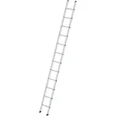 Munk Sprossen-Anlegeleiter, Aluminium, Traglast 150 kg, Sprossenabstand 280 mm, B 350 mm, 12 Sprossen
