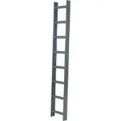 Iller-Leiter Iller Aluminium Dachleiter mit hochwertiger Pulverbeschichtung 8 Sprossen Alu Blank