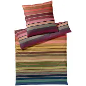 REMEMBER Bettwäsche Ascona Mako Satin Baumwolle, 2 teilig, mit Reißverschluss 135 x 200 cm