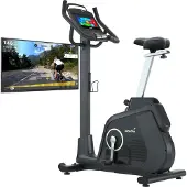 Skandika Ergometer Cykling P14 | Heimtrainer mit Touchscreen, Multimedia Android Computer, bis 150 kg, bis 205 cm, Lautsprecher, Bluetooth
