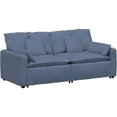 Syfax Modulares Sofa mit Kissen Blau