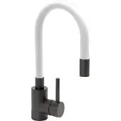 TRIZERATOP Spültischarmatur, Küchenarmatur Flexible BLACK, weiß