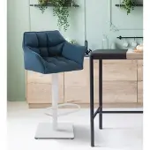 CLP Barhocker Damaso W Stoff blau