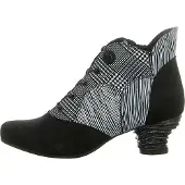 Simen Damen Schnürstiefeletten 39333-38, 39333-39, 39333-40, 39333-41 SIM-3060A schwarz/weiss 39