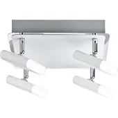 Paulmann Spotlight Launcher 4x4,5W Weiß gebürstet/Chrom 230V Metall