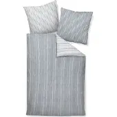 Janine Design Feinbiber-Bettwäsche-Garnitur DAVOS 65170 Farbe grau Größe 135x200+80x80