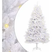 Syfax Künstlicher Weihnachtsbaum Weiß 180 cm PVC und Metall