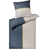 JOOP! Mako-Satin Bettwäsche-Garnitur Limit Farbe Stone Größe 135x200+80x80 AL