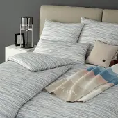 JOOP! Mako-Satin-Kissenbezug einzeln Vivid Farbe Sky Größe 80x80 AL