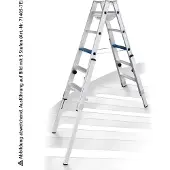 Iller-Leiter Iller Treppenhausleiter Multilift Ergo Plus eloxiert 2x8 Stufen