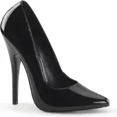 Devious DOMINA-420 Damen Pumps von , Schwarz Lack , EU 42, US 12