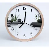 Tulup Holzuhr 30fi cm wanduhr - Spa Steine
