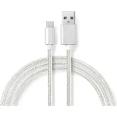 Networx Daten- und Ladekabel USB-C auf USB-A 1m weiß