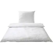 Elegante Seersucker Bettwäsche Uni Chelsea Weiss 80x80 cm