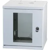 EFB Elektronik 10" Wandgehäuse 9HE Tiefe 300 mm RAL9005 Eigenbelüftetes StahlblechgehäuseFronttuer - Wandgehäuse