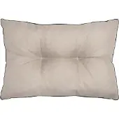Aspero Rückenkissen 58x40 cm, 7 cm dick, wasserabweisend, dekorativ gesteppt für Garten- & Loungemöbel