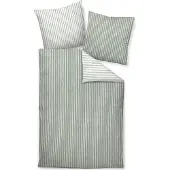 Janine Design Feinbiber-Bettwäsche-Garnitur DAVOS 65170 Farbe salbeigrün Größe 135x200+80x80