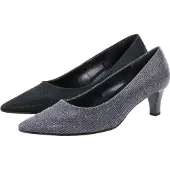 Gabor 91-350 Schuhe Damen Pumps Weite F Effekt Metallic , Schuhgröße:39, Farbe:Schwarz