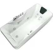 AcquaVapore Whirlpool Vollausstattung Pool Badewanne Wanne W49H-TH-PR 170x80cm mit Heizung