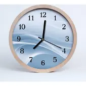 Tulup Holzuhr 20fi cm wanduhr - Kunst abstrakte Linien