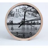 Tulup Holzuhr 20fi cm wanduhr - Bridge-Architektur