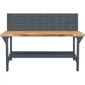 Proregal Werkbank Rhino Plus mit Lochplatte | HxBxT 131x150x70cm | Traglast 500kg | Anthrazitgrau