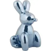 Present Time - Ornament Balloon Bunny Groot - Blau - 12.7x11.5x20cm