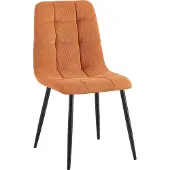 CLP Esszimmerstuhl Antibes Cordbezug gepolstert mit Rückenlehne orange
