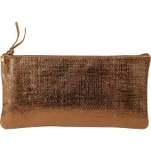 Clairefontaine 4x KLEO-PATHRA Schlampermäppchen Leder flach bronze 410036C